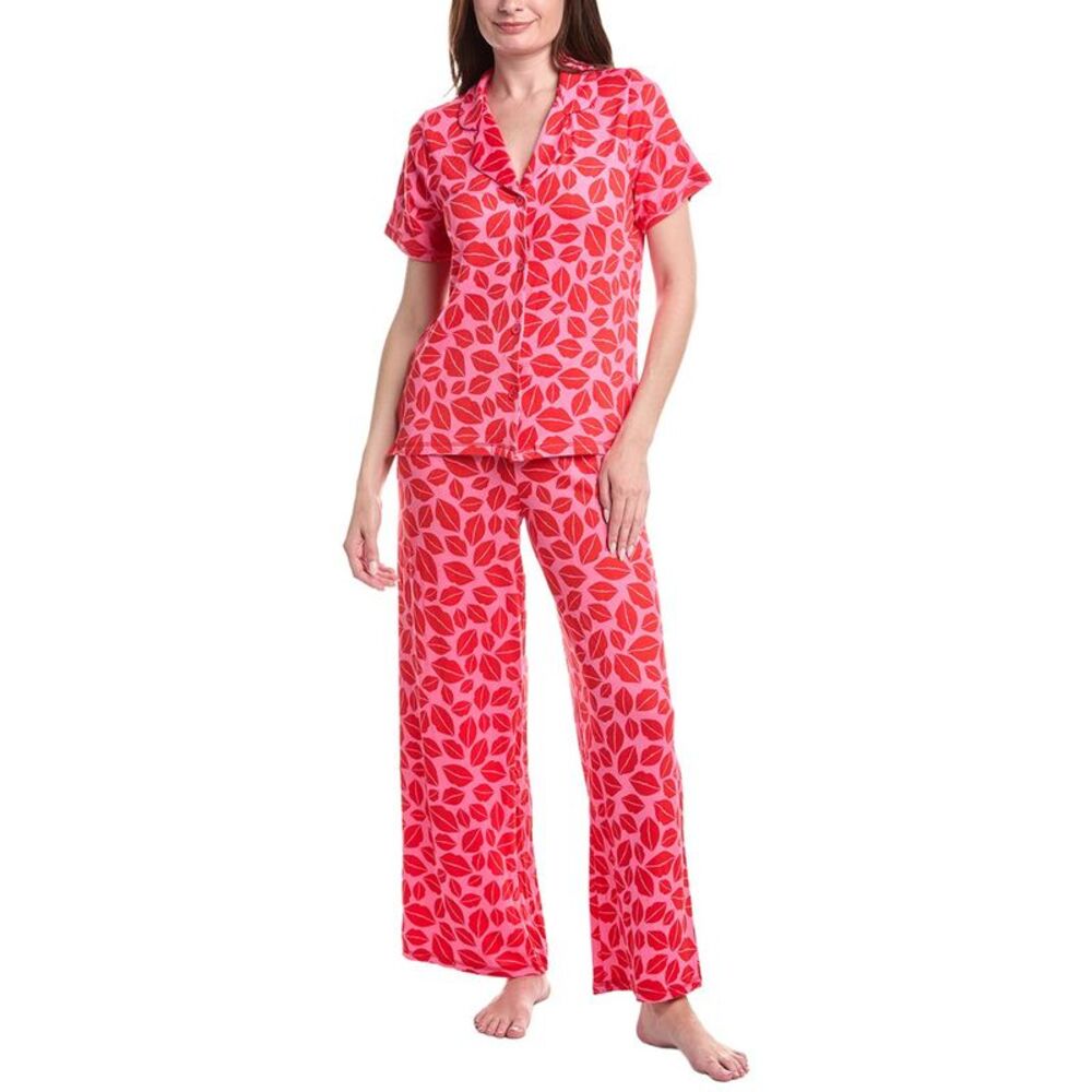 Room Service Womens  2Pc Pajama Set, Pink